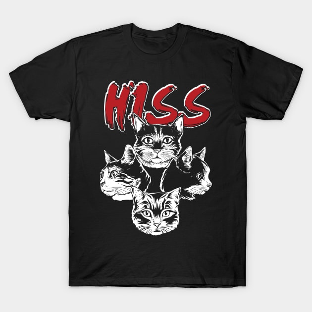 CATS: HISS Cats T-Shirt by woormle